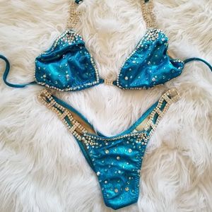 Blue Crystal Competition Suit